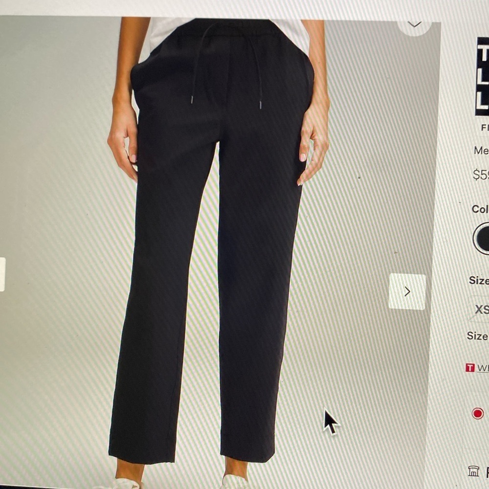 Lululemon tapered, midrise pants 7/8 length